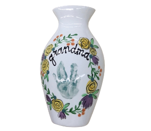 Davie Floral Handprint Vase