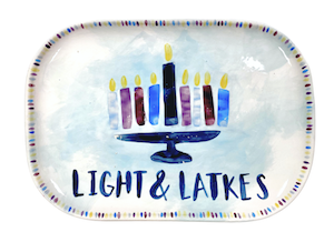 Davie Hanukkah Light & Latkes Platter