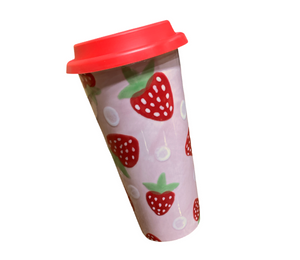 Davie Strawberry Travel Mug