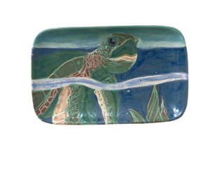 Davie Swimming Turtle Plate