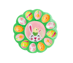 Davie Easter Sherbet Egg Plate